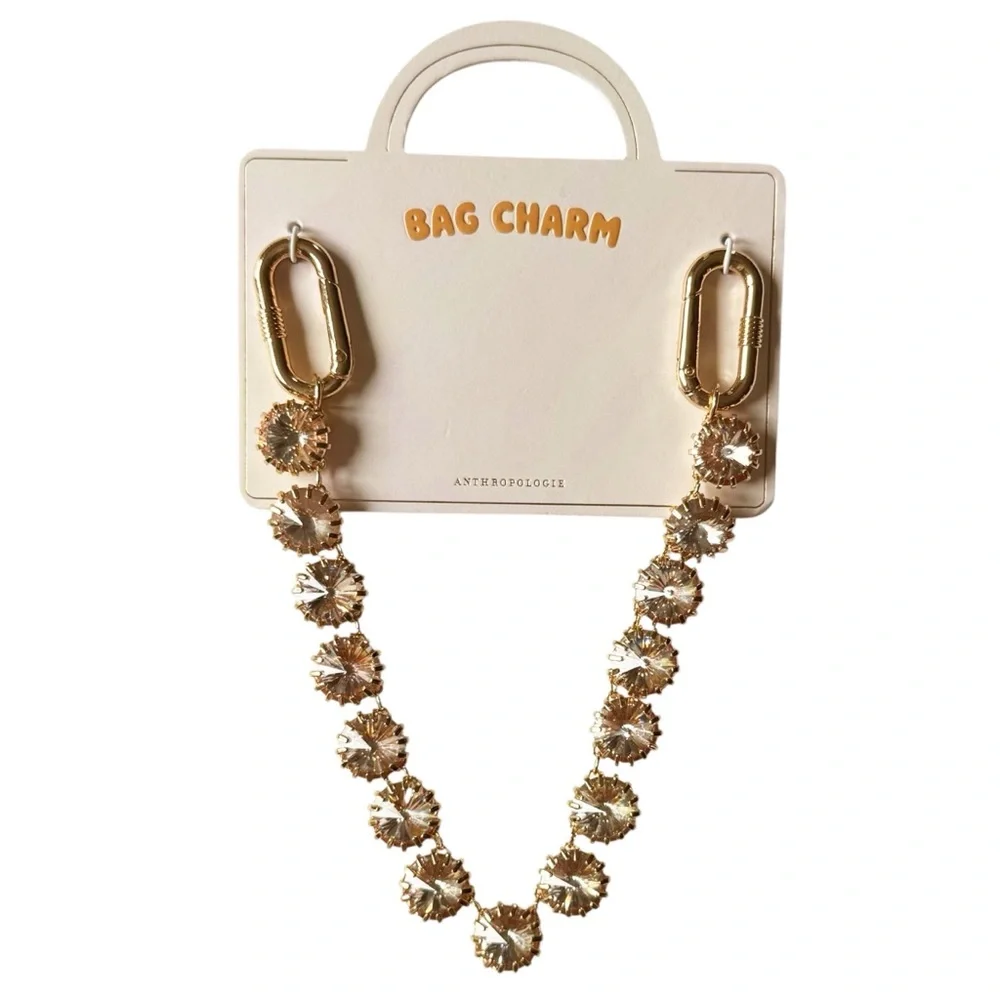 Anthropologie Crystal Chain Bag Charm | NWT_3